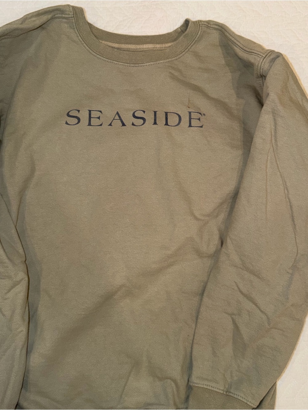 SEASIDE Olive Green Crewneck Sweatshirt